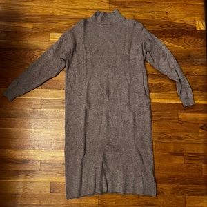 TopShop ribbed knit sweater dress, tan